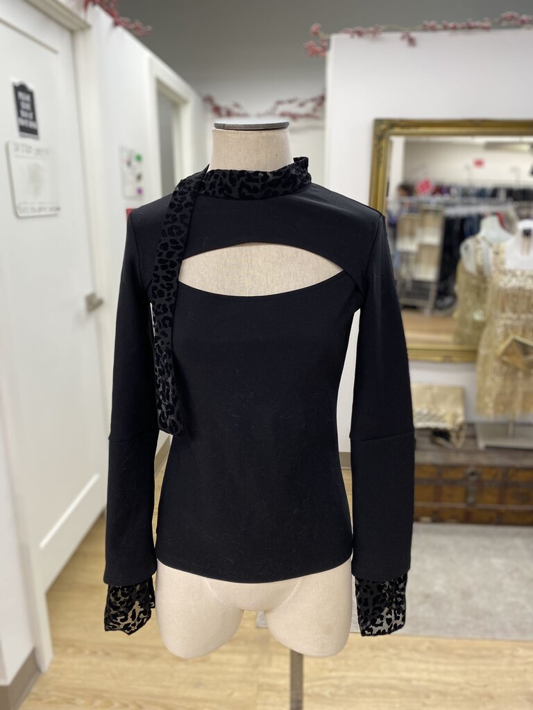 Lesugiatelier cutout/leopard detail top S
