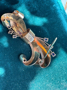 Vintage Birks 14K Gold Bow Pin (Circa 1948)