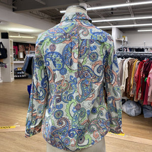 Talbots paisley top Sp