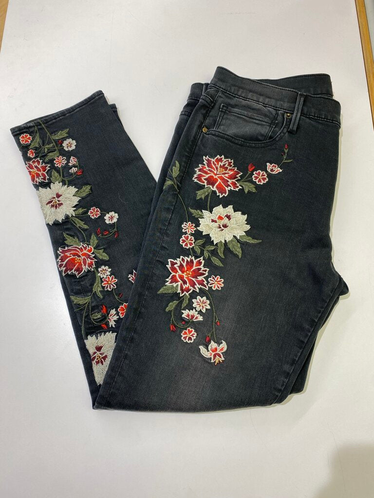 Driftwood Jackie embroidered jeans 32