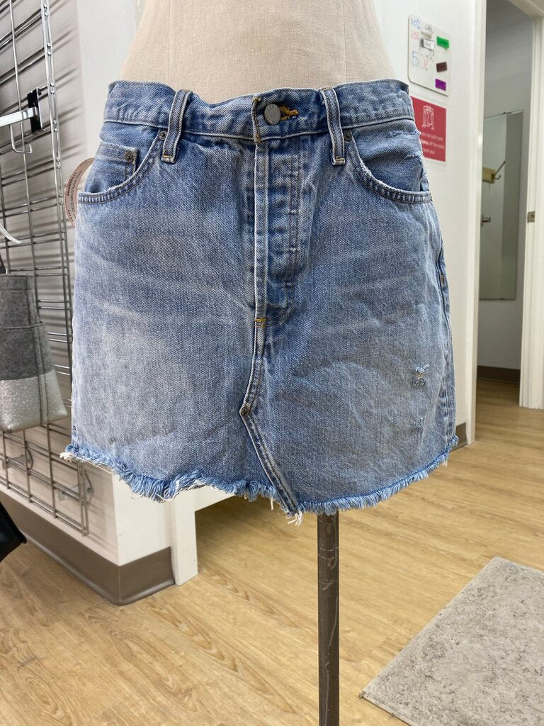 Denim Forum The Edie Mini denim skirt 31