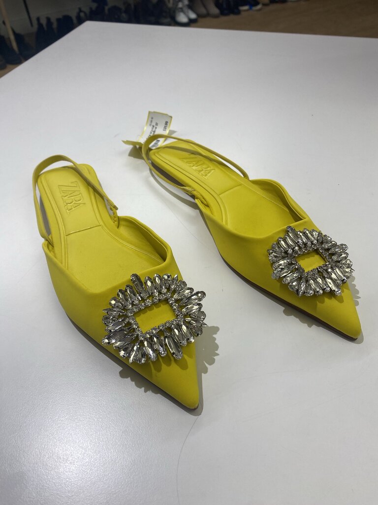 Zara crystal detail slingbacks 37