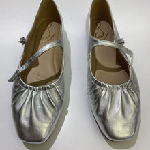 Load image into Gallery viewer, Sam Edelman silver ballerinas 8.5

