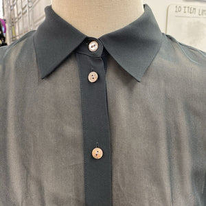 Club Monaco sheer silk top L