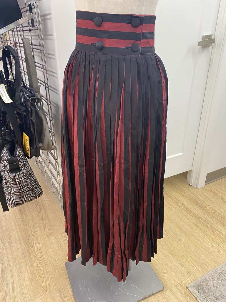 Saks Fifth Ave Vinh Pham vintage Striped pleated skirt