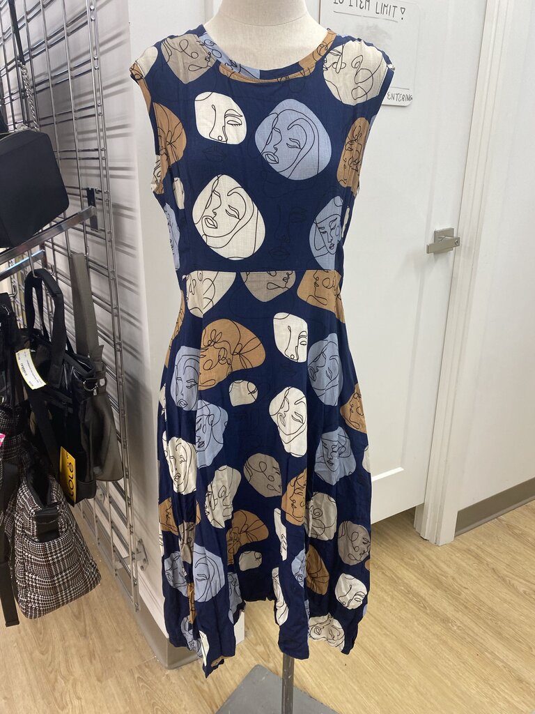 Copious Made in Canada face print dress S