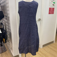 Load image into Gallery viewer, Veronique Miljkovitch linen cinched dress M (made In Canada)
