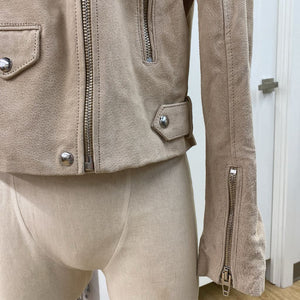 BLANKNYC suede moto jacket M