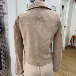 BLANKNYC suede moto jacket M