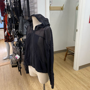 Lululemon See through perforated jacket 10