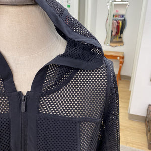 Lululemon See through perforated jacket 10