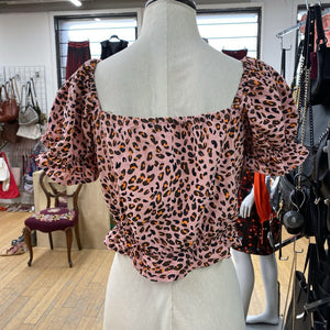 Thief&Bandit animal print crop top M