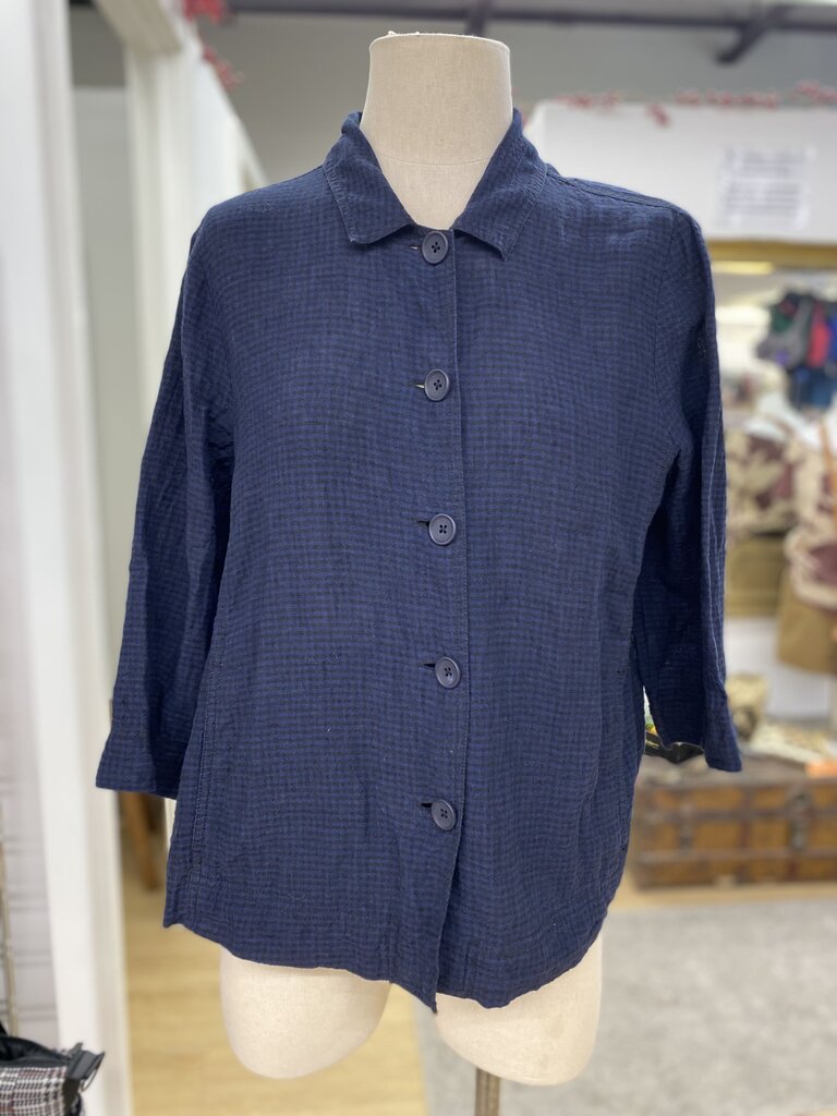 Eileen Fisher oversized linen top XXS