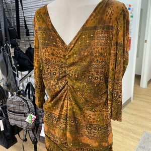 Tribal mesh top XL