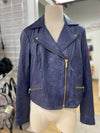 Michael Kors crinkle leather jacket M