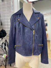 Load image into Gallery viewer, Michael Kors crinkle leather jacket M
