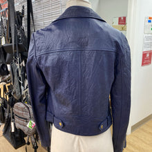 Load image into Gallery viewer, Michael Kors crinkle leather jacket M
