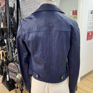 Michael Kors crinkle leather jacket M