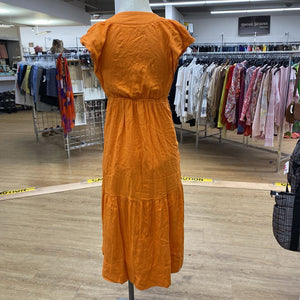 Anthropologie linen blend dress XS