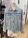 Johnny Was embriodered denim jacket XS