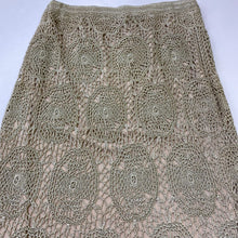 Load image into Gallery viewer, Cartise metallic crochet overlay skirt 2
