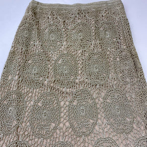 Cartise metallic crochet overlay skirt 2