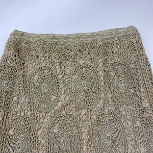 Cartise metallic crochet overlay skirt 2