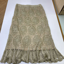 Load image into Gallery viewer, Cartise metallic crochet overlay skirt 2
