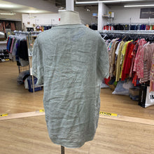 Load image into Gallery viewer, Saks fifth Ave metallic trim linen top XL
