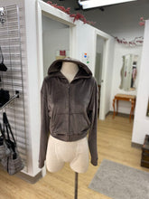 Load image into Gallery viewer, Skims velour crop hoody S
