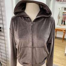 Load image into Gallery viewer, Skims velour crop hoody S
