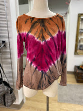 Load image into Gallery viewer, Young Fabulous &amp; Broke tie dye linen top XS
