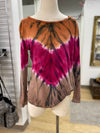 Young Fabulous & Broke tie dye linen top XS