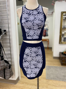 Rebecca Minkoff ribbed top/skirt set XS