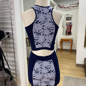 Rebecca Minkoff ribbed top/skirt set XS