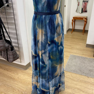 Candalite mesh overlay maxi dress XL
