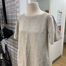 Load image into Gallery viewer, Eileen Fisher metallic linen/blend dress XS
