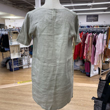 Load image into Gallery viewer, Eileen Fisher metallic linen/blend dress XS
