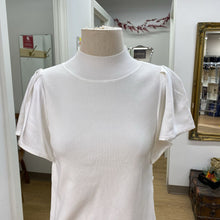 Load image into Gallery viewer, Melissa Nepton satin sleeves knit top S
