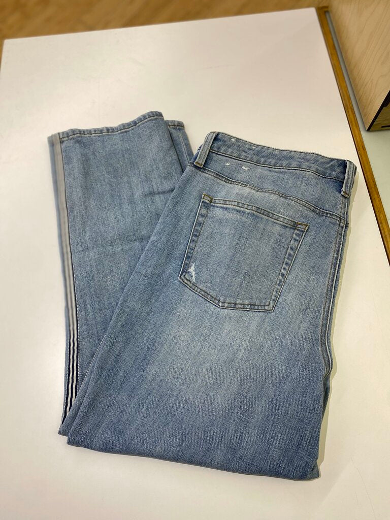 Talbots Modern Ankle side stripe jeans 16