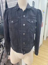 Load image into Gallery viewer, Gap puff shoulders denim jacket M

