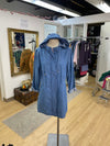 Carre Noir light denim coat NWT L
