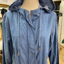 Load image into Gallery viewer, Carre Noir light denim coat NWT L
