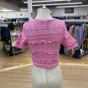 Zara open knit top S