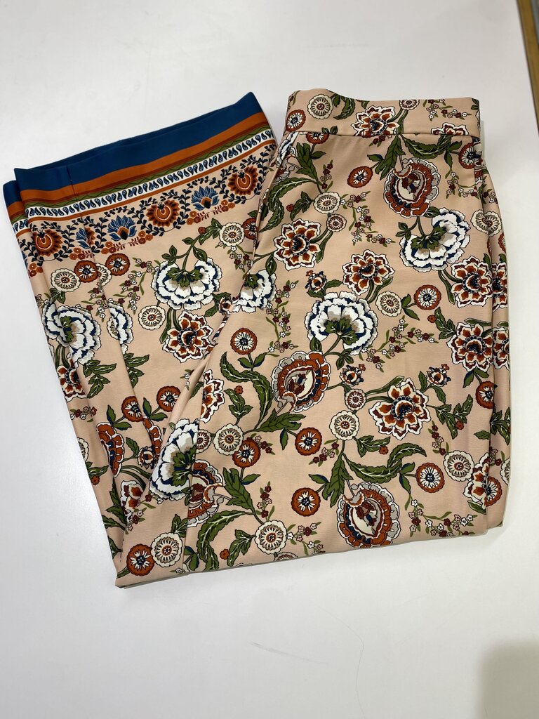Floral pull on pants