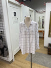 Tahari linen top 2X