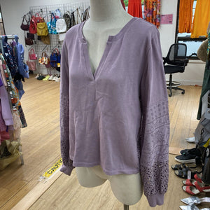 Anthropologie eyelet top XS