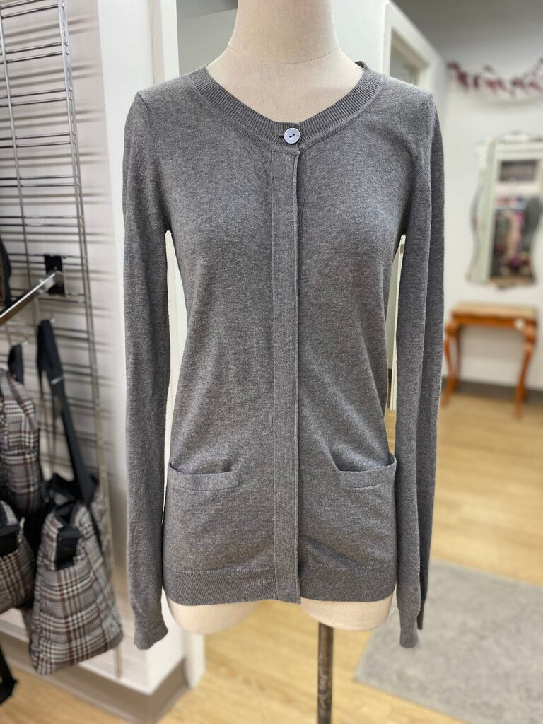 Line cotton/cashmere cardi M