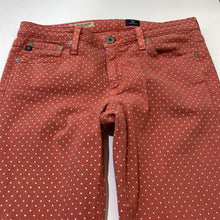 Load image into Gallery viewer, AG Jeans The Stevie Ankle polka dot jeans 27
