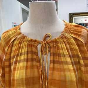 Pilcro plaid top L